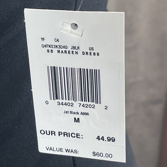 NWT Guess Women’s Size Med Jet Black Mini Pencil Dress “Mareen” - Picture 6 of 8